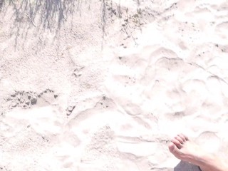 Risky Public Cumshot And Walk Naked On A Beach Cum On Tits Free Xxx Mobile Videos Honeys Com