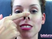 Preview 1 of Lelu Love-Nose Play Picking Pantyhose