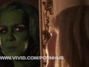 Preview 5 of She Hulk & Sexy Invisible Woman Get Down And Dirty Parody