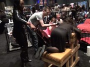 Preview 5 of PornhubTV Intern Madeline Gets Flogged at eXXXotica 2013