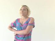 Preview 3 of Nervous Blonde Inseminated at her Calendar Audition
