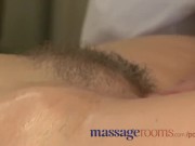 Preview 5 of Massage Rooms MILF hairy pussy gets stretched and creamed on by big dick