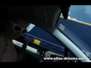 Preview 2 of Blonde Driving Naked and Masturbating