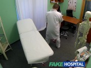 Preview 1 of FakeHospital girl not on birth control bends over for doctors cr