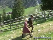 Preview 1 of busty german MILF needs hard anal sex in the mountains