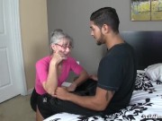Preview 2 of Horny Granny Sucks A Young Dick