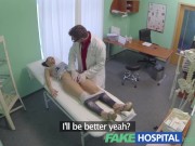 Preview 6 of FakeHospital Gorgeous english patient screams with pleasure as doctor slide