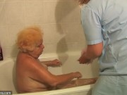 Preview 3 of Very old chubby granny fucking