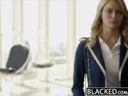 Preview 2 of BLACKED Blonde Girlfriend Alli Rae Loves Black Cock