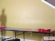 Preview 3 of Two beautiful girls play strip  pong