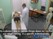 Preview 5 of Czech Doctor makes sexy patient with amazing tits squirt for the first time