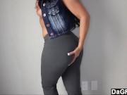 Preview 1 of Fat Ass Wrapped In Tight Yoga Pants