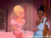 Preview 3 of Disney Princess hentai - Tiana meets Charlotte