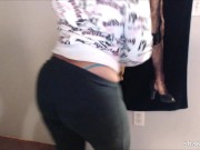 Preview 2 of Latina beauty shakin her booty in spandex after working out at the gym