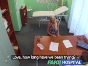Preview 2 of FakeHospital Doctors hot blonde wife demands his seed in his office