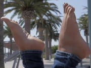 Preview 6 of Beautiful Latina Foot Model Beach