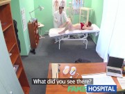 Preview 3 of FakeHospital Sexy redhead surprises doctor with whats inside her pussy