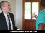 Preview 2 of TeensLoveBlackCocks - Hungarian Teen's First Interracial