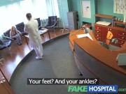Preview 1 of FakeHospital Petite redheads sexual skills makes doctor cum twice