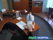 Preview 4 of FakeHospital Petite redheads sexual skills makes doctor cum twice