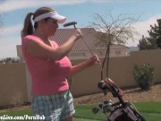 Preview 4 of Big Tit Golfer Maggie Gets Hole in One!