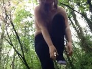Preview 2 of Outdoor pain play with nettles