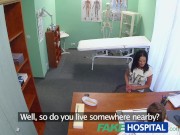 Preview 2 of FakeHospital Hot black haired mom cheats on hubby with doctor