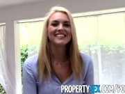 Preview 4 of PropertySex - Gorgeous blonde real estate agent makes sex video with client