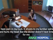 Preview 2 of FakeHospital Doctor empties his sack to ease sexy patients back pain