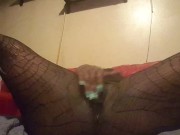Preview 2 of Big Black Pussy Squirting On The Camera