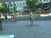Preview 5 of Naughty babe nicole vice naked on public streets