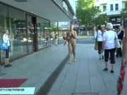Preview 6 of Naughty babe nicole vice naked on public streets