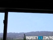 Preview 2 of PropertySex - MILF real estate agent fucks client pretending to buy house