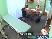 Preview 2 of FakeHospital Fit nurse sucks and fucks body builder