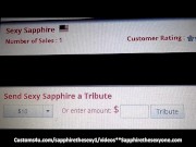 Preview 3 of Get You CUSTOM Sexy sapphire Videos and Pics HERE