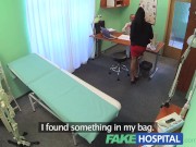 Preview 2 of FakeHospital Sexy sales lady makes doctor cum twice as they strike a deal