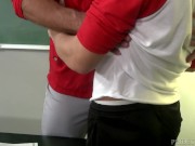 Preview 3 of Extra Big Dicks Hung Coach Fucking One Of His Students
