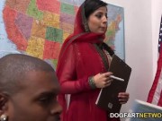 Preview 4 of Nadia Ali Learns To Handle A Bunch Of Black Cocks
