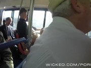 Preview 4 of Wicked - Hot babe gets fucked on the public bus