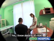 Preview 1 of FakeHospital Cheated boyfriend wants tests but gets with sexy nurse