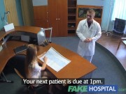 Preview 3 of FakeHospital Hot sex with doctor and nurse in patient waiting room