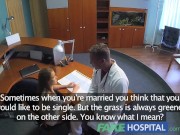 Preview 4 of FakeHospital Hot sex with doctor and nurse in patient waiting room
