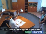 Preview 3 of FakeHospital Patient overhears doctor fucking nurse then fucks him too