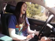 Preview 4 of Hot Matilda Masturbating While Driving