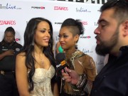 Preview 4 of PornhubTV Layla Sin & Skin Diamond Red Carpet 2015 AVN Interviews