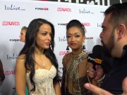 Preview 5 of PornhubTV Layla Sin & Skin Diamond Red Carpet 2015 AVN Interviews