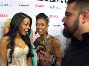Preview 6 of PornhubTV Layla Sin & Skin Diamond Red Carpet 2015 AVN Interviews