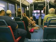 Preview 4 of Wicked - Two dirty lesbians fuck on the bus