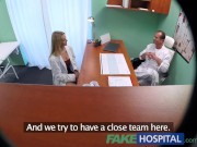 Preview 2 of FakeHospital New nurse takes double cumshot from horny doctor