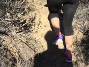 Preview 1 of Teen Hiker Climbs A Hard Cock